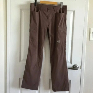 Eddie Bauer First ascent Cargo Hiking Lightweight Outdoor Pants Dark  tan SZ P 6